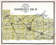 Outline Map, Sandusky County 1898